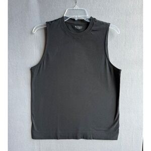 Athleta Women's Size L Black Sleeveless Crew Tank Top Athletic Casual B Corp